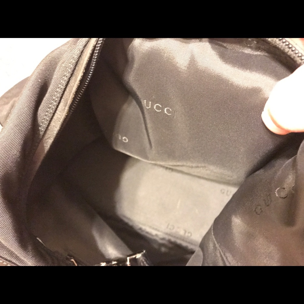 Gucci black nylon shoulder bag - Picture 4 of 8